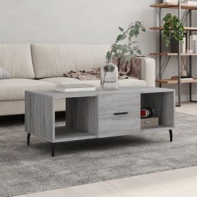Mesa de centro madera contrachapada gris Sonoma 102x50x40 cm de vidaXL, Mesas de centro - Ref: Foro24-829322, Precio: 54,40 €...