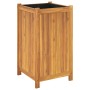 Jardinera con forro madera maciza de acacia 42x42x75 cm en Macetas y jardineras | Comprar online en Foru.es