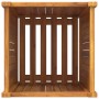 Jardinera con forro madera maciza de acacia 42x42x75 cm en Macetas y jardineras | Comprar online en Foru.es