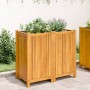 Jardinera con forro madera maciza de acacia 84x42x75 cm en Macetas y jardineras | Comprar online en Foru.es