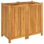 Jardinera con forro madera maciza de acacia 84x42x75 cm en Macetas y jardineras | Comprar online en Foru.es