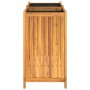 Jardinera con forro madera maciza de acacia 84x42x75 cm en Macetas y jardineras | Comprar online en Foru.es