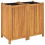 Jardinera con forro madera maciza de acacia 84x42x75 cm en Macetas y jardineras | Comprar online en Foru.es