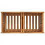 Jardinera con forro madera maciza de acacia 84x42x75 cm en Macetas y jardineras | Comprar online en Foru.es
