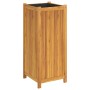 Jardinera con forro madera maciza de acacia 42x42x100 cm en Macetas y jardineras | Comprar online en Foru.es