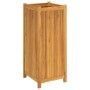 Jardinera con forro madera maciza de acacia 42x42x100 cm en Macetas y jardineras | Comprar online en Foru.es