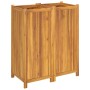 Jardinera con forro madera maciza de acacia 84x42x100 cm en Macetas y jardineras | Comprar online en Foru.es