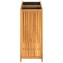 Jardinera con forro madera maciza de acacia 84x42x100 cm en Macetas y jardineras | Comprar online en Foru.es