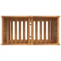 Jardinera con forro madera maciza de acacia 84x42x100 cm en Macetas y jardineras | Comprar online en Foru.es