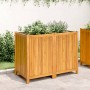Jardinera con forro madera maciza de acacia 100x50x75 cm en Macetas y jardineras | Comprar online en Foru.es
