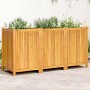 Jardinera con forro madera maciza de acacia 150x50x75 cm en Macetas y jardineras | Comprar online en Foru.es