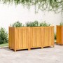 Jardinera con forro madera maciza de acacia 150x50x75 cm en Macetas y jardineras | Comprar online en Foru.es