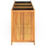 Jardinera con forro madera maciza de acacia 150x50x75 cm en Macetas y jardineras | Comprar online en Foru.es