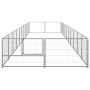 Perrera plateada 20 m² acero de vidaXL, Casetas y cercados para perros - Ref: Foro24-3082126, Precio: 391,06 €, Descuento: %