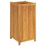 Jardinera con forro madera maciza de acacia 50x50x100 cm en Macetas y jardineras | Comprar online en Foru.es