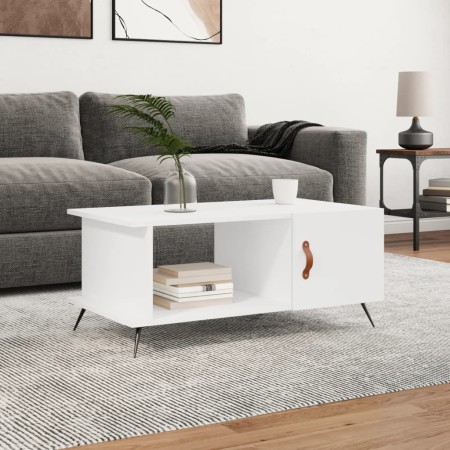 Mesa de centro madera contrachapada blanco 90x50x40 cm de vidaXL, Mesas de centro - Ref: Foro24-829460, Precio: 61,09 €, Desc...
