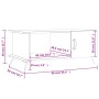 Mesa de centro madera contrachapada blanco 90x50x40 cm de vidaXL, Mesas de centro - Ref: Foro24-829460, Precio: 61,09 €, Desc...