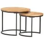 Mesas apilables 2 unidades madera maciza de acacia de vidaXL, Mesas de centro - Ref: Foro24-286186, Precio: 77,90 €, Descuent...