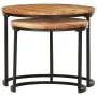 Mesas apilables 2 unidades madera maciza de acacia de vidaXL, Mesas de centro - Ref: Foro24-286186, Precio: 77,90 €, Descuent...