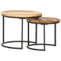 Mesas apilables 2 unidades madera maciza de acacia de vidaXL, Mesas de centro - Ref: Foro24-286186, Precio: 77,90 €, Descuent...
