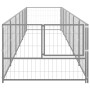 Perrera plateada 6 m² acero de vidaXL, Casetas y cercados para perros - Ref: Foro24-3082104, Precio: 216,02 €, Descuento: %