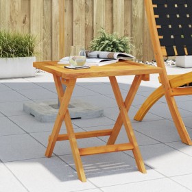 Mesa auxiliar de jardín madera maciza de acacia 40x40x40 cm en Mesas de jardín | Comprar online en Foru.es