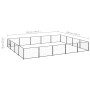 Perrera acero 20 m² negra de vidaXL, Casetas y cercados para perros - Ref: Foro24-3082144, Precio: 322,56 €, Descuento: %