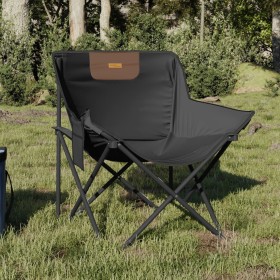 Sillas de camping con bolsillo plegables 2 unidades negro en Sillas de jardín | Comprar online en Foru.es