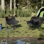 Sillas de camping con bolsillo plegables 2 unidades negro en Sillas de jardín | Comprar online en Foru.es