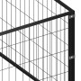 Perrera acero 14 m² negra de vidaXL, Casetas y cercados para perros - Ref: Foro24-3082114, Precio: 322,56 €, Descuento: %