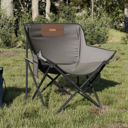Sillas de camping con bolsillo plegables 2 unidades gris en Sillas de jardín | Comprar online en Foru.es