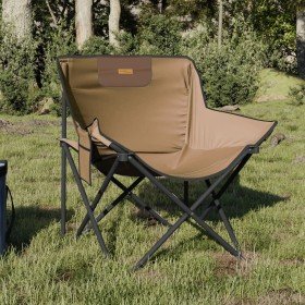 Sillas de camping con bolsillo plegables 2 unidades marrón en Sillas de jardín | Comprar online en Foru.es