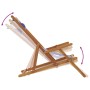 Silla playa plegable madera maciza eucalipto y tela azul blanco en Sillas de jardín | Comprar online en Foru.es
