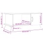 Mesa de centro madera contrachapada gris Sonoma 90x50x40 cm de vidaXL, Mesas de centro - Ref: Foro24-829466, Precio: 44,73 €,...