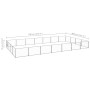 Perrera plateada 28 m² acero de vidaXL, Casetas y cercados para perros - Ref: Foro24-3082153, Precio: 342,04 €, Descuento: %