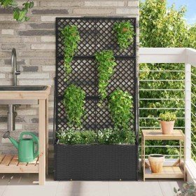 Macetero de Jardín Negro 70 x 30 x 135 cm Metal en Macetas y jardineras | Comprar online en Foru.es