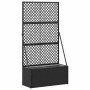 Macetero de Jardín Negro 70 x 30 x 135 cm Metal en Macetas y jardineras | Comprar online en Foru.es