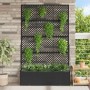 Macetero de Jardín Negro 105 x 30 x 170 cm Metal en Macetas y jardineras | Comprar online en Foru.es