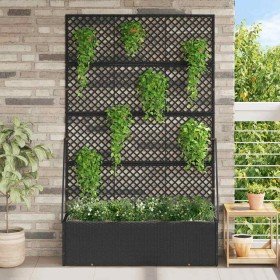 Macetero de Jardín Negro 105 x 30 x 170 cm Metal en Macetas y jardineras | Comprar online en Foru.es