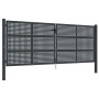 Puerta de jardín acero gris antracita 400x150 cm de vidaXL, Puertas de jardín - Ref: Foro24-154574, Precio: 903,79 €, Descuen...