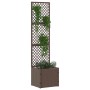 Macetero de Jardín Marrón 35 x 30 x 135 cm Metal en Macetas y jardineras | Comprar online en Foru.es