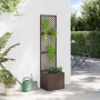 Macetero de Jardín Marrón 35 x 30 x 135 cm Metal en Macetas y jardineras | Comprar online en Foru.es