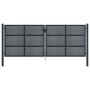 Puerta de jardín acero gris antracita 400x150 cm de vidaXL, Puertas de jardín - Ref: Foro24-154574, Precio: 903,79 €, Descuen...