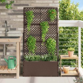 Macetero de Jardín Marrón 70 x 30 x 135 cm Metal en Macetas y jardineras | Comprar online en Foru.es