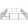 Perrera acero 30 m² negra de vidaXL, Casetas y cercados para perros - Ref: Foro24-3082134, Precio: 447,35 €, Descuento: %