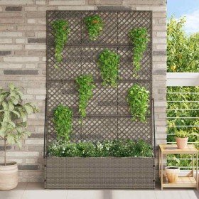 Macetero de Jardín Gris 105 x 30 x 170 cm Metal en Macetas y jardineras | Comprar online en Foru.es