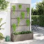 Macetero de Jardín Gris 105 x 30 x 170 cm Metal en Macetas y jardineras | Comprar online en Foru.es