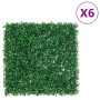 Valla de hojas de arbusto artificial 6 uds verde 50x50 cm en Jardín | Comprar online en Foru.es