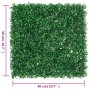 Valla de hojas de arbusto artificial 6 uds verde 50x50 cm en Jardín | Comprar online en Foru.es
