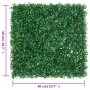 Valla de hojas de arbusto artificial 24 uds verde 50x50 cm en Jardín | Comprar online en Foru.es